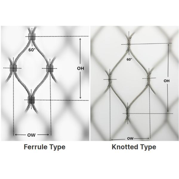 X Tend SUS304 Stainless Steel Cable Mesh For Railings Protection