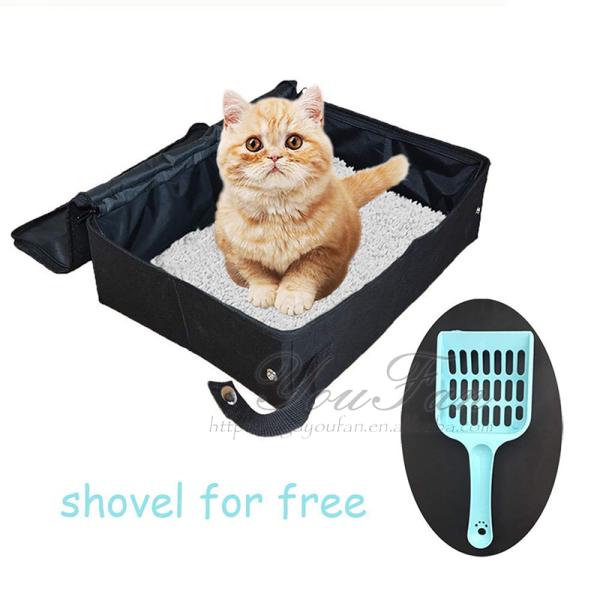 Portable Cat Litter Box Collapsible Litter Bag