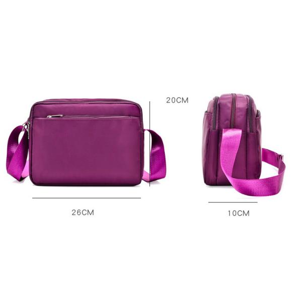 Small Purple Travel Messenger Bag For Women Durable Customized Logo