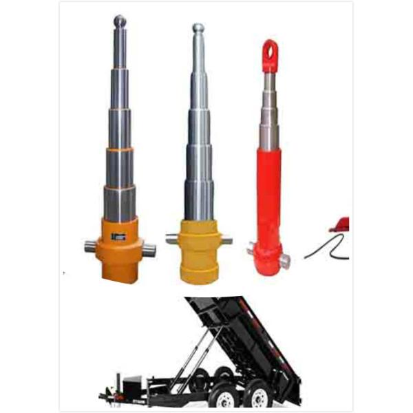 Multi Stage Telescopic Hydraulic Cylinder for Dump Trailer Telescoping Small Bore Size