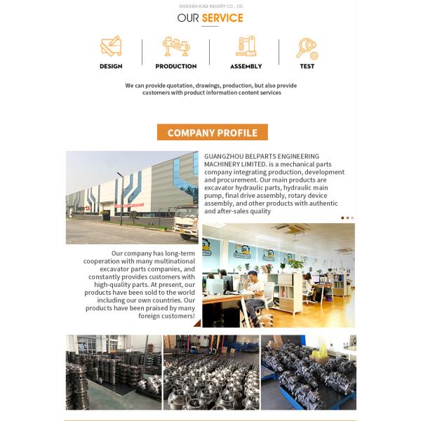 Belparts Excavator R210-7 Robex210 Hydraulic Parts XJBN-00382