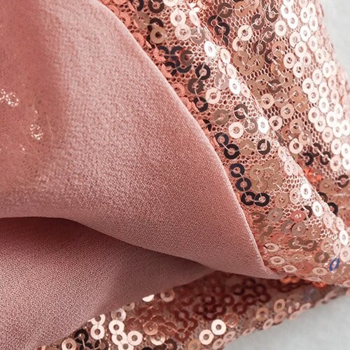 OEM maufactory Sexy Sleeveless Temperament Sequins Polyester Skirt V Neck Skirt Dress