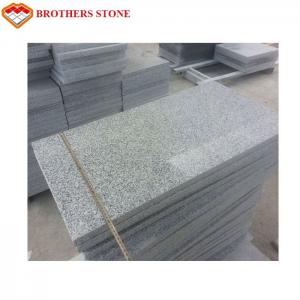 Cheap Indoor Decoration Flamed Granite Stone Slabs , Crystal White Granite G603 Slab wholesale