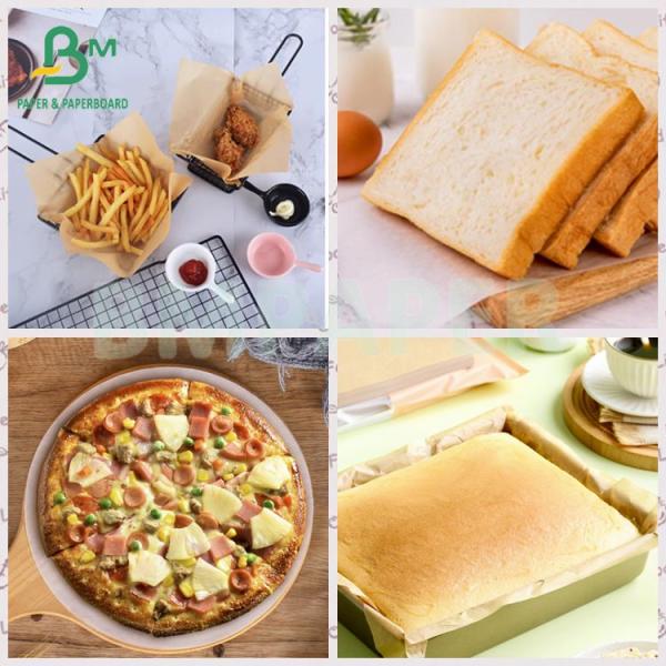 40gsm 60gsm Unbleached Brown Oil Proof  Food Snack Candy Packaging Paper