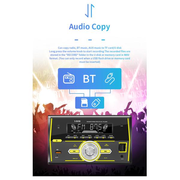 MP3 2 DIN Bluetooth Car Mount Tablet Android CE