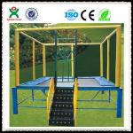 Kids Outdoor Trampoline Park Used Trampoline with Safety Net for Children QX