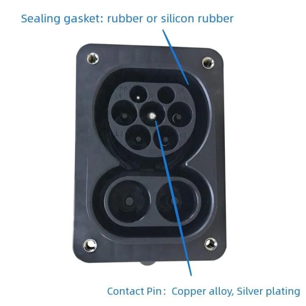 DC 200A 300A CCS2 Electric Vehicle Charging CCS2 EV Socket Fast Charger Connector