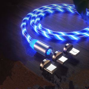 3A FPU Magnetic 360 Degree Rotatable Fast Charging Cable Luminous