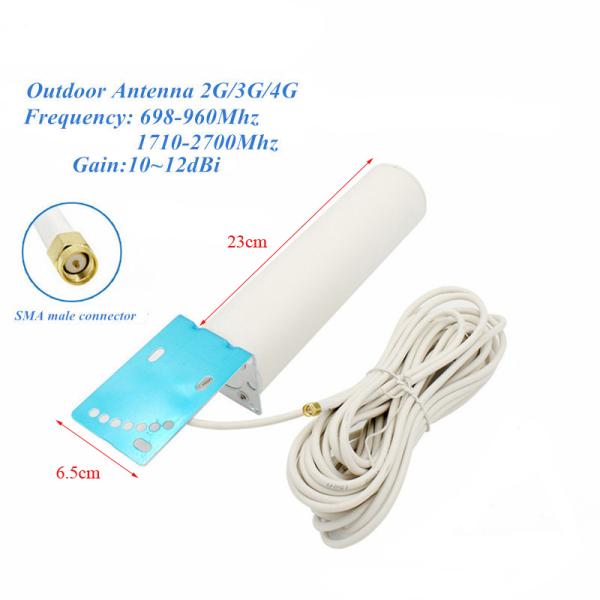 For 3G 4G Router antenna 10m for HUAWEI ZTE Vodafone WiFi Router 4G 12dBi WiFi SMA N Male FiberGlass Antenna