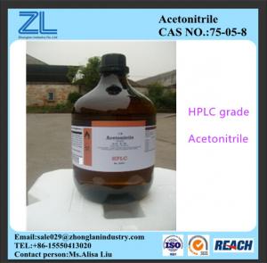 Cheap HPLC grade Acetonitrile export to India market,CAS NO.:75-05-8 wholesale