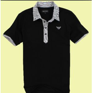 China Breathable Cotton POLO T Shirts For Men American Style / Embroidering Logo Available on sale