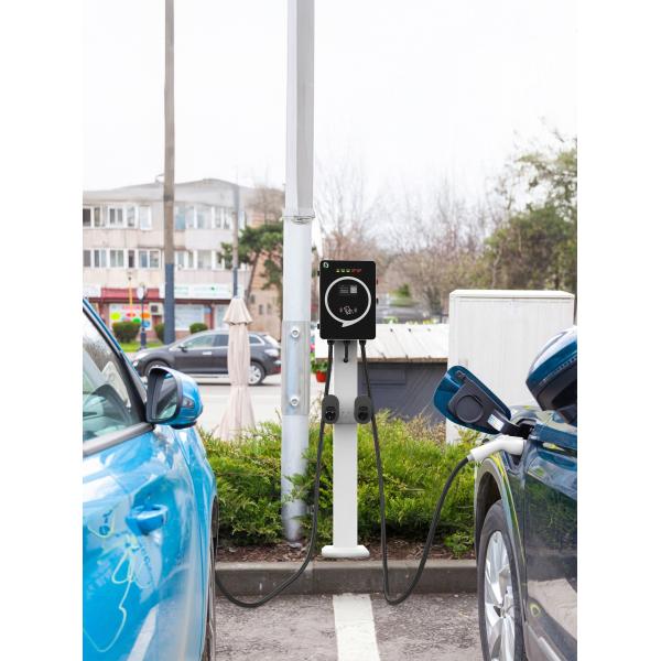7kW Commercial 3 Phase Ev Charger For Two Electric Vehicles With IP54 Protection Level