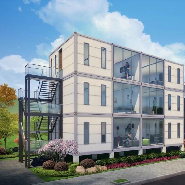 Prefab House Detachable Container Home With Solar Power And Hurricane Protection