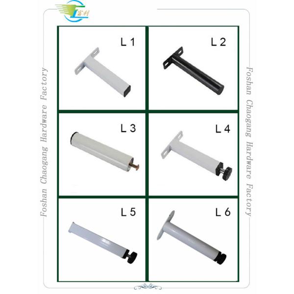 Adjustable Metal Bed Frame Support Legs , Bed Frame Feet Customized Height