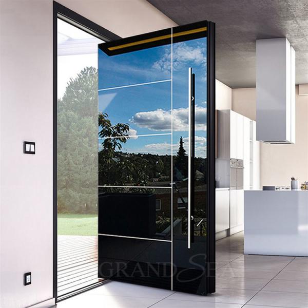Italian Front Door Design Villa Pivot Entrance Security Luxury Front Pivot Door Modern Entry Black Porta Aluminum Pivot Door
