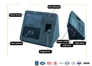 China Biometrict Face Identification Access Control System IR Camara TCP IP 4.3 Inch Touch Screen on sale