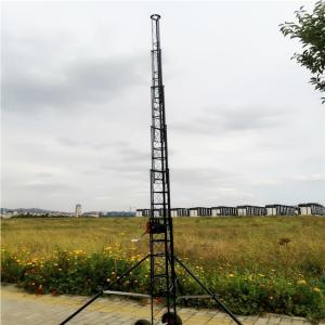 Cheap Winch Up 12M Lattice Tower Telescopic Light Mast wholesale