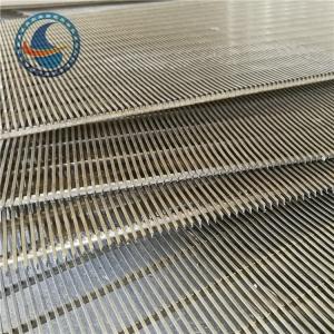 Cheap Ss 304 0.7mm Slot Wedge Wire Screen Panels For Solid Liquid Separation wholesale