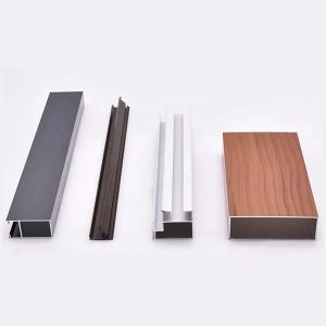 Cheap Wood Grain Extruded Aluminum Door Profiles Casement Door Profile Slim Frame wholesale