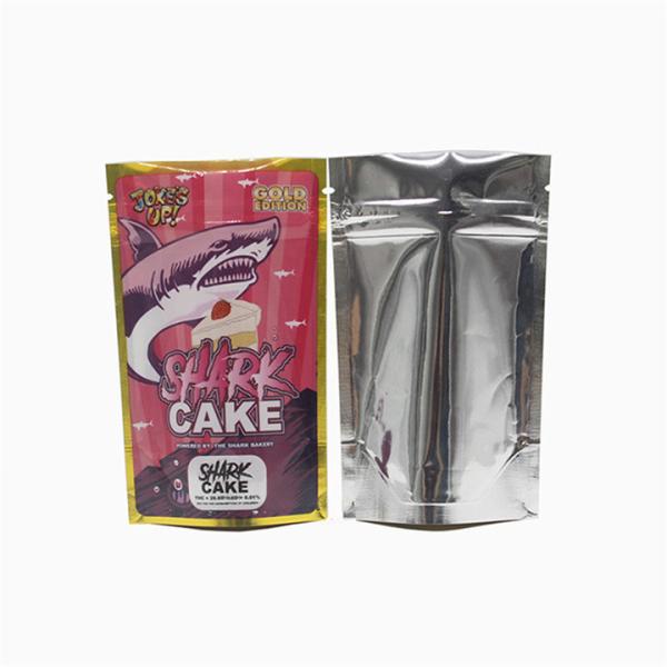 Mylar weed Bags Weed Bag Aluminized Three Side Sealed Zipper Stand Up Bag For Packing Marijuana