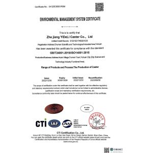 Guangzhou EDL Casters Co.,Ltd. Certifications