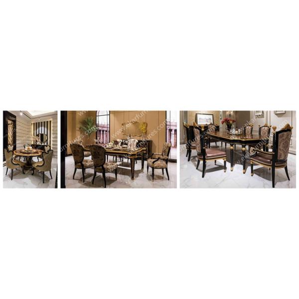 Alibaba wholesale Italy antique wooden round rotating dining table TN-029N