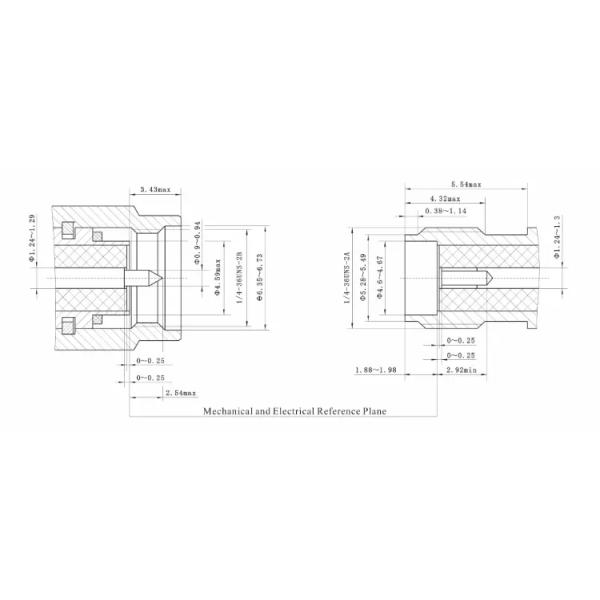 SMA Interconnect Jack Female RF Connectors With Receptacle