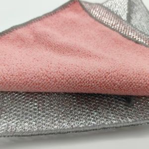 Cheap Green Silver Powder Composite Cleaning Cloth Durable Quick-Dry wholesale
