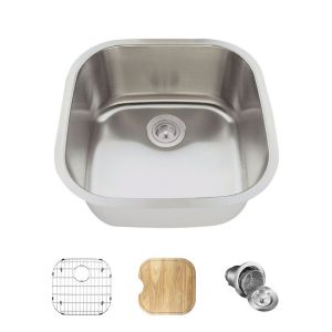 Cheap SUS304 Undermount Stainless Steel Kitchen Sink Egypt 440*390*200mm wholesale