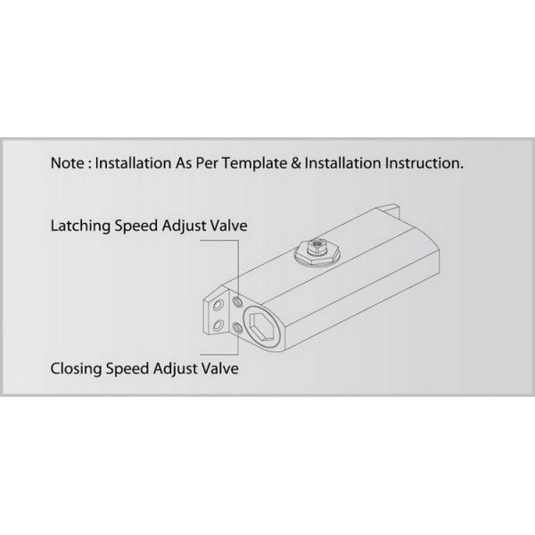 Soft Residential Interior Door Closers D300 Auto Closing Max Width 950mm