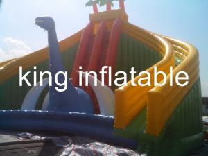 China Attractive Slide Jumper Bouncer Bouncy Children Inflatable Slide Beach Fun on sale