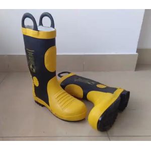 Fire Certification Firefighters Fire Boots Safety Rubber Flame Retardant Boots