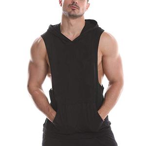 Cheap Hollow Men Workout Tank Top Fitness Sleeveless Breathable Undershirt wholesale