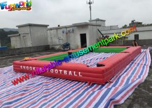 Cheap 1 Year Warranty Inflatable Sports Games Inflatable Snooker Table With Soccer Ball wholesale