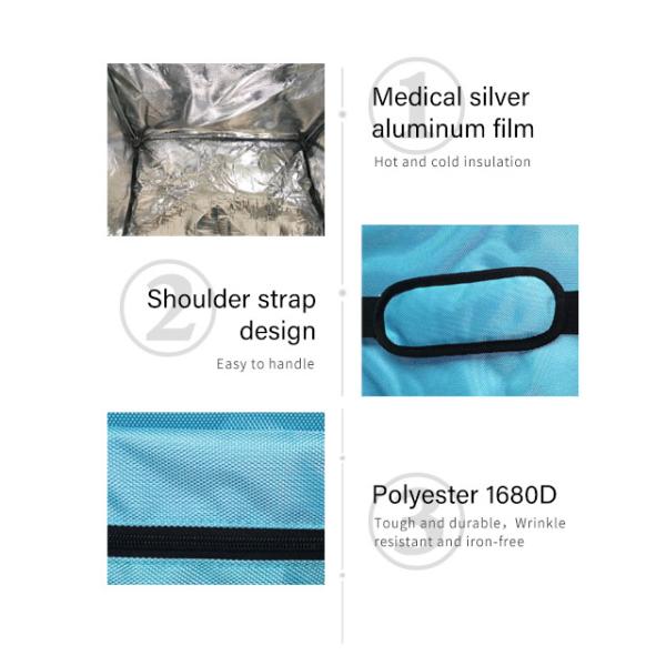 Insulation Cooler Bag With Ice Packs For Temperature-Sensitive Products Blood Transportation Cold Bag