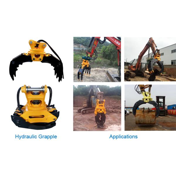 China Manufacturer Catch Stone /Wood Grasping / Log Grapple Suitable for Excavator