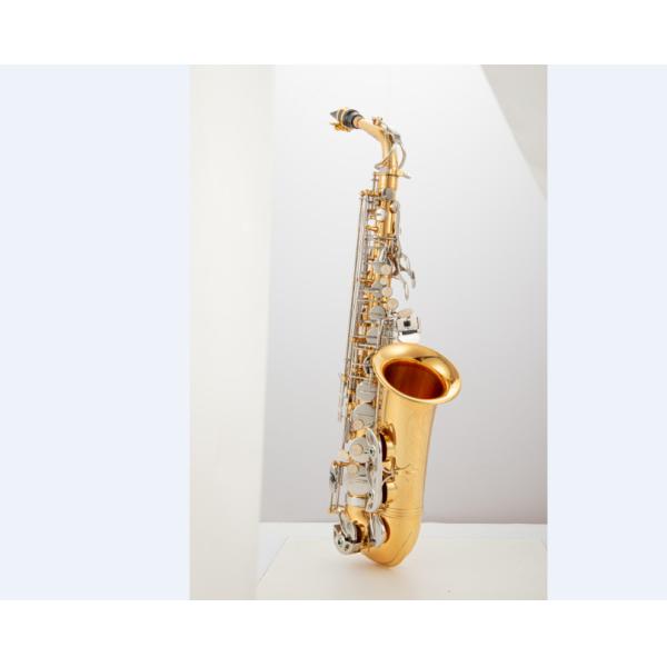 Baritone Saxophone customise making available bari sax matt black nickel plated gold keys with case Class gold brass a