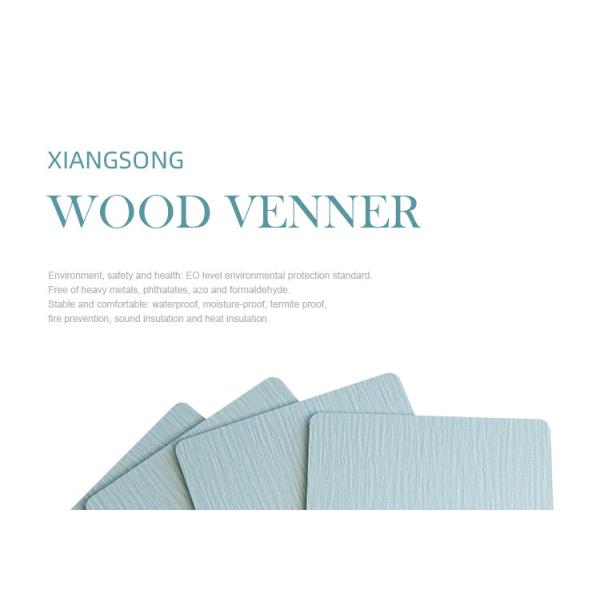 OEM Vintage Decorative Wood Grain Bamboo Charcoal Wood Veneer Wall Panel