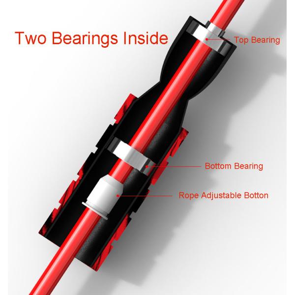 Training Two Bearings Cordless Skipping Rope Ropeless Foam Handle