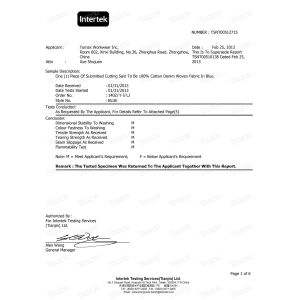 Tomax Protection Technology Inc. Certifications