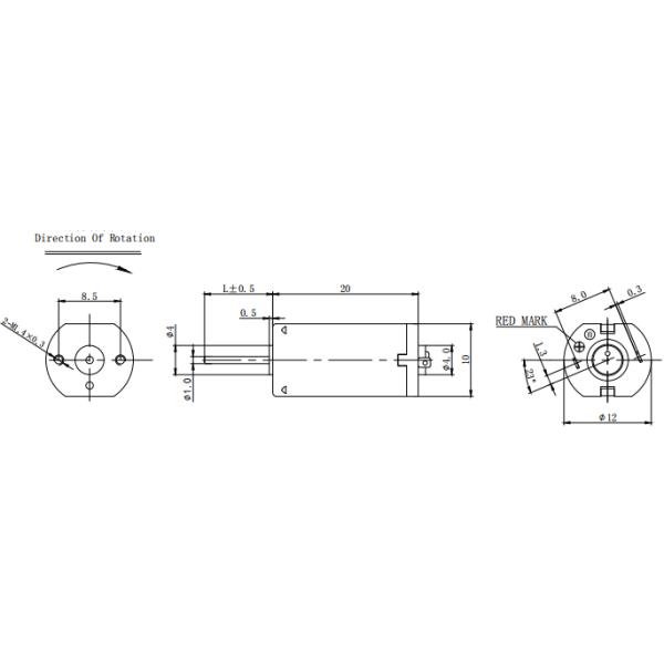 1.5V 4.5V N30 Small DC Electric Motor 10mm*12mm 12000rpm For Electronic Door Locks