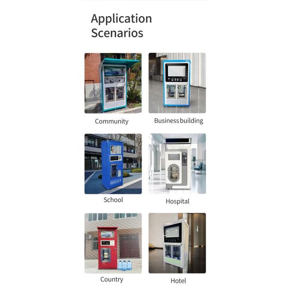 Water Vending Machine With RO System Filter and Front Door Open Design Easy to Install Water Vending Machine