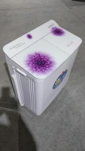 China Plastic Semi Automatic 8.5kg Home Washing Machine With Glass Lid 775 * 448 * 922 on sale
