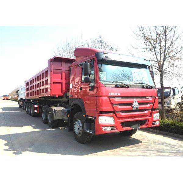 Transport Side Heavy Duty 3 Axle Dump Semi Trailer