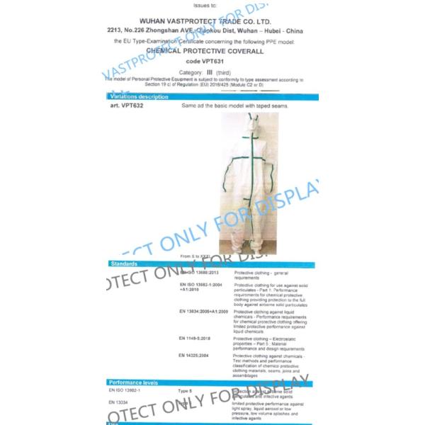 Cheap Safety Protective Coveralls Waterproof Wholesale White Suit