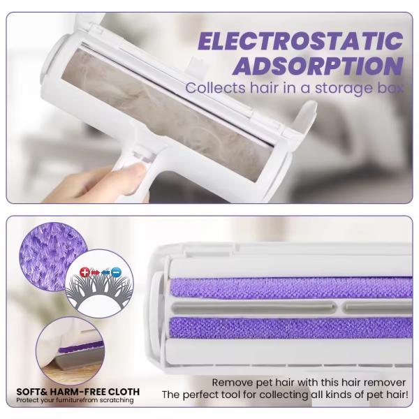 Plastic Pet Cleaning Tools Custom Logo Dog Lint Rollers Reusable