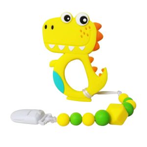 Buy cheap OEM Baby Dinosaur Teething Toys With Pacifier Clip Holder from wholesalers