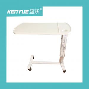 Cheap Dinning Hospital Bed Tray Table Metal Gas Spring Hospital Overbed Table wholesale