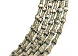 Cheap Granite Block Dressing Tools Diamond Wire Cutting Rope 11mm 40 Beads Per Meter wholesale