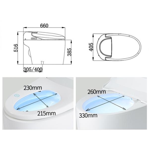 Multifunction Bathroom Smart Toilet , Concealed Tank Electric Bidet Toilet